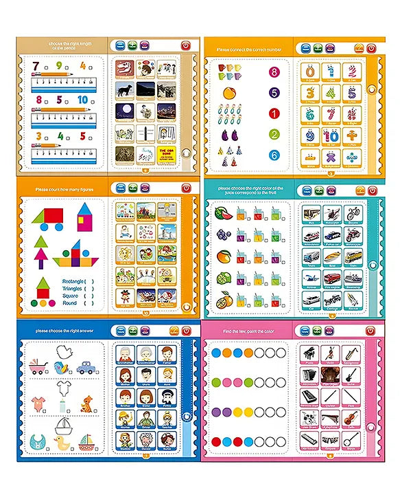 Intelligence Book for Kids - Interactive Electronic Learning Talking , Music , Study Intelligent Book for Kids