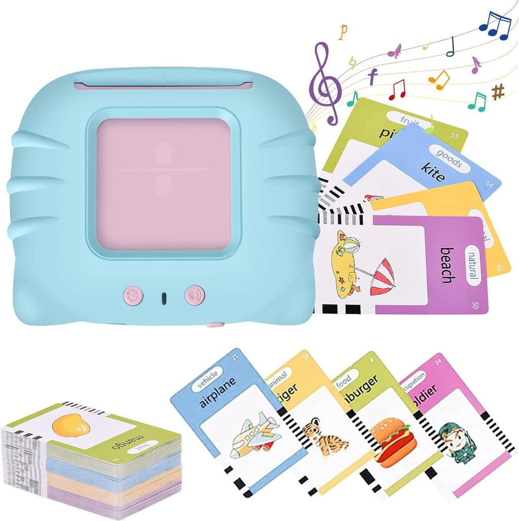 Talking Flashcards Learning Toy.Skills Flash Card Learning Device Toy Early Learning 224 Words Sounds Music Playing Game